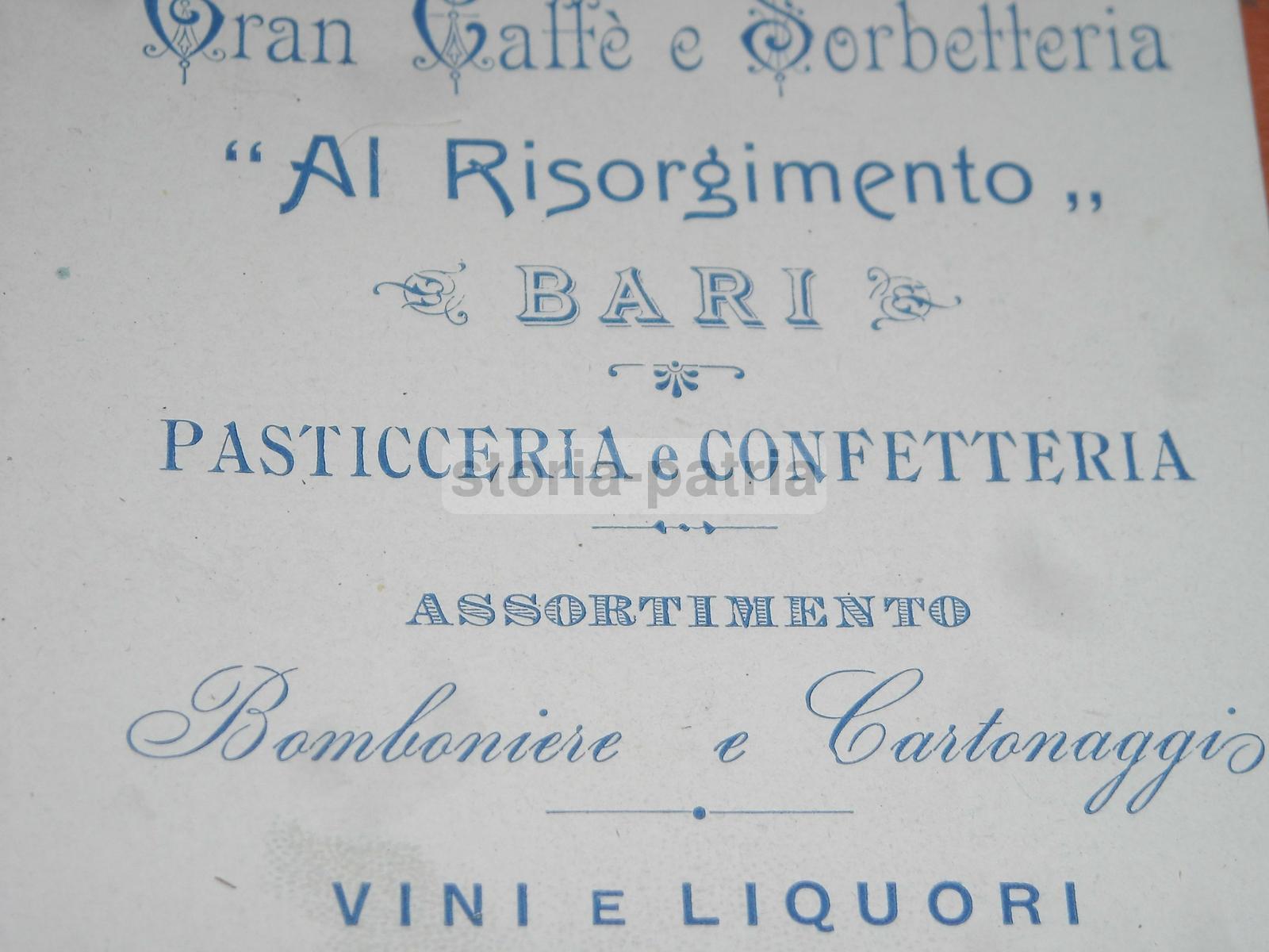 Puglia, Bari, Caffe, Sorbetteria, Pasticceria, Confetti, Vini, Liquori, Risorgimento immagine 4