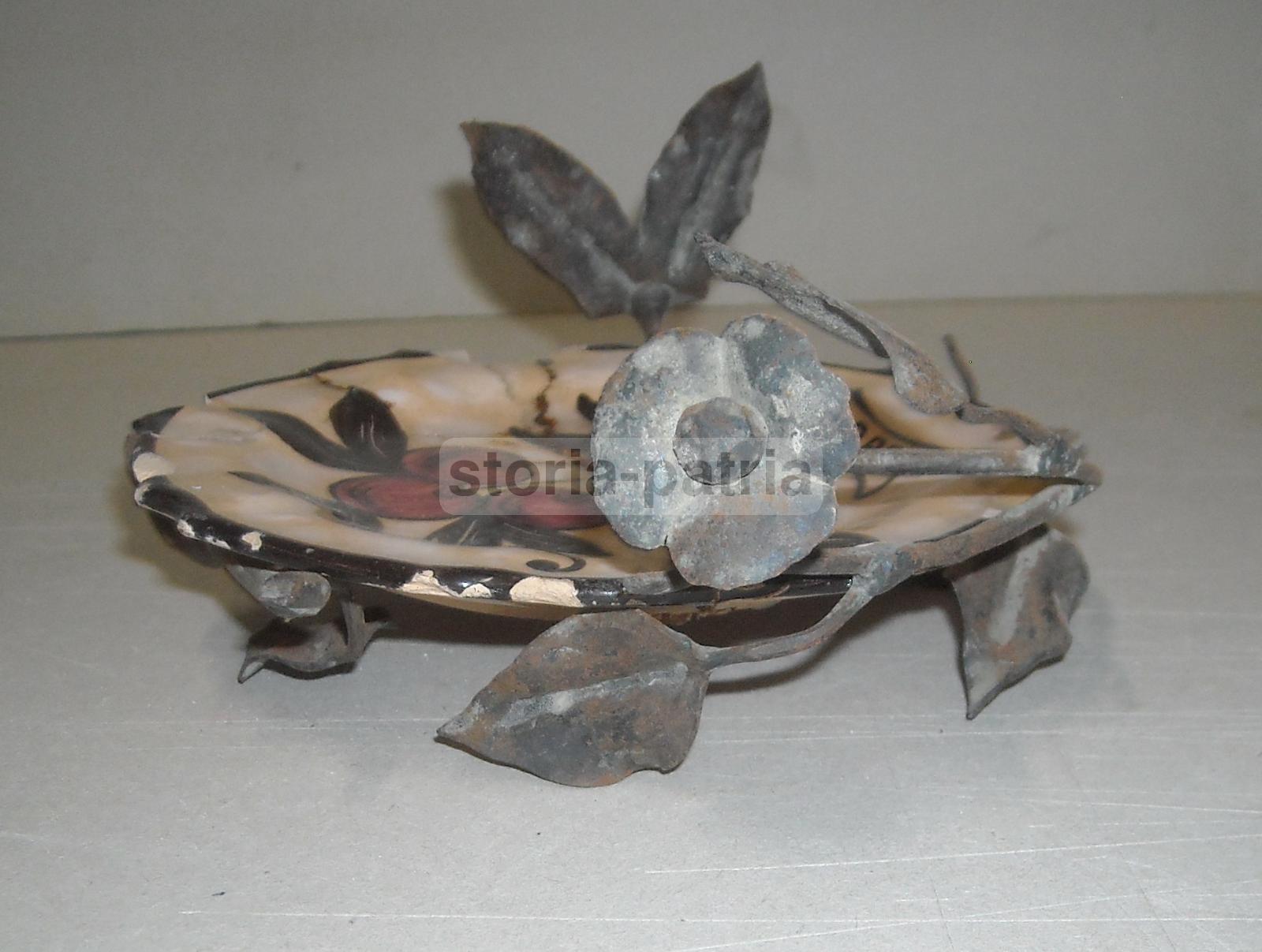 Puglia, Bari, Inusuale Pubblicitaria d'Epoca, Soprammobile, Ceramica, Ferro Battuto immagine 6