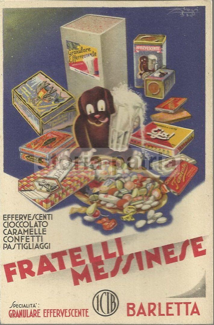 Puglia, Barletta, Dolciaria, Cioccolato, Caramelle, Messinese, Icib, Bella Pubblicita immagine 1