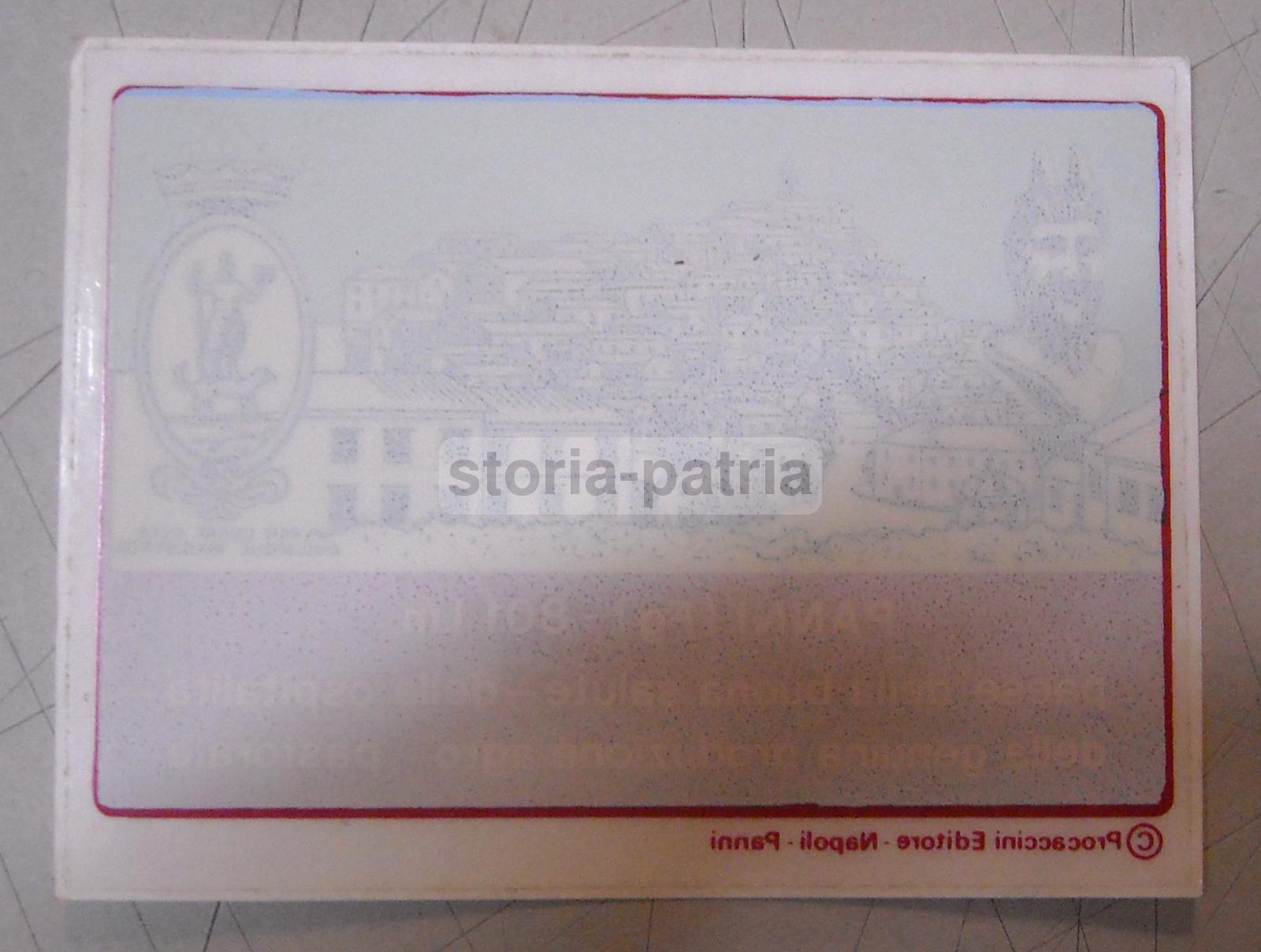 Puglia, Monti Dauni, Panni, Interessante Adesivo Pubblicitario, Da Collezione, Stemma immagine 2