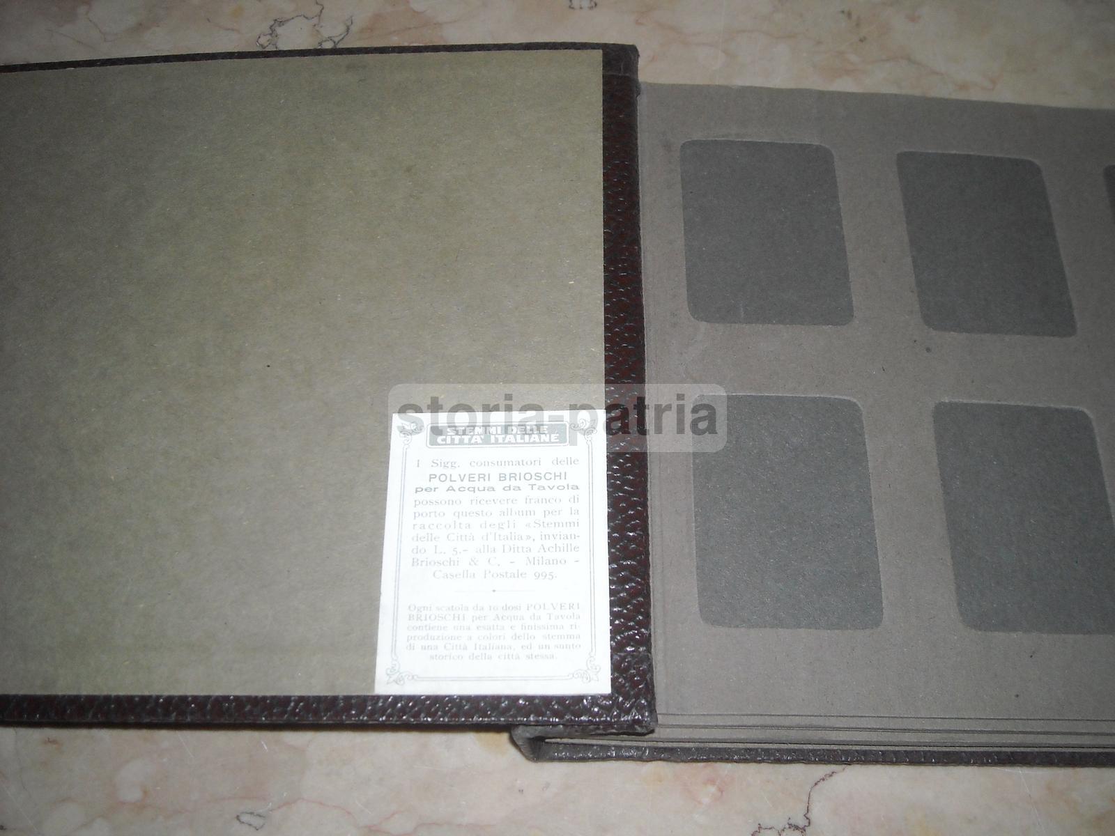 Regionalismo Italiano, Araldica, Stemmi, Antico Album, Figurine, Polveri Brioschi immagine 3