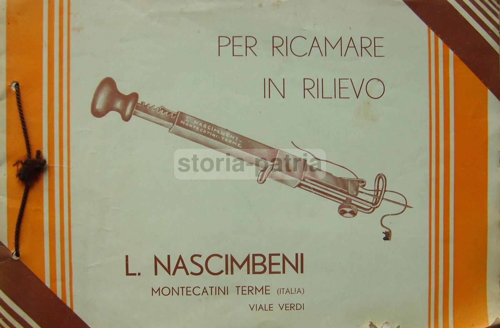 Sartoria, Ricami In Rilievo, Nascimbeni, Montecatini, Raro Catalogo Pubblicitario immagine 1