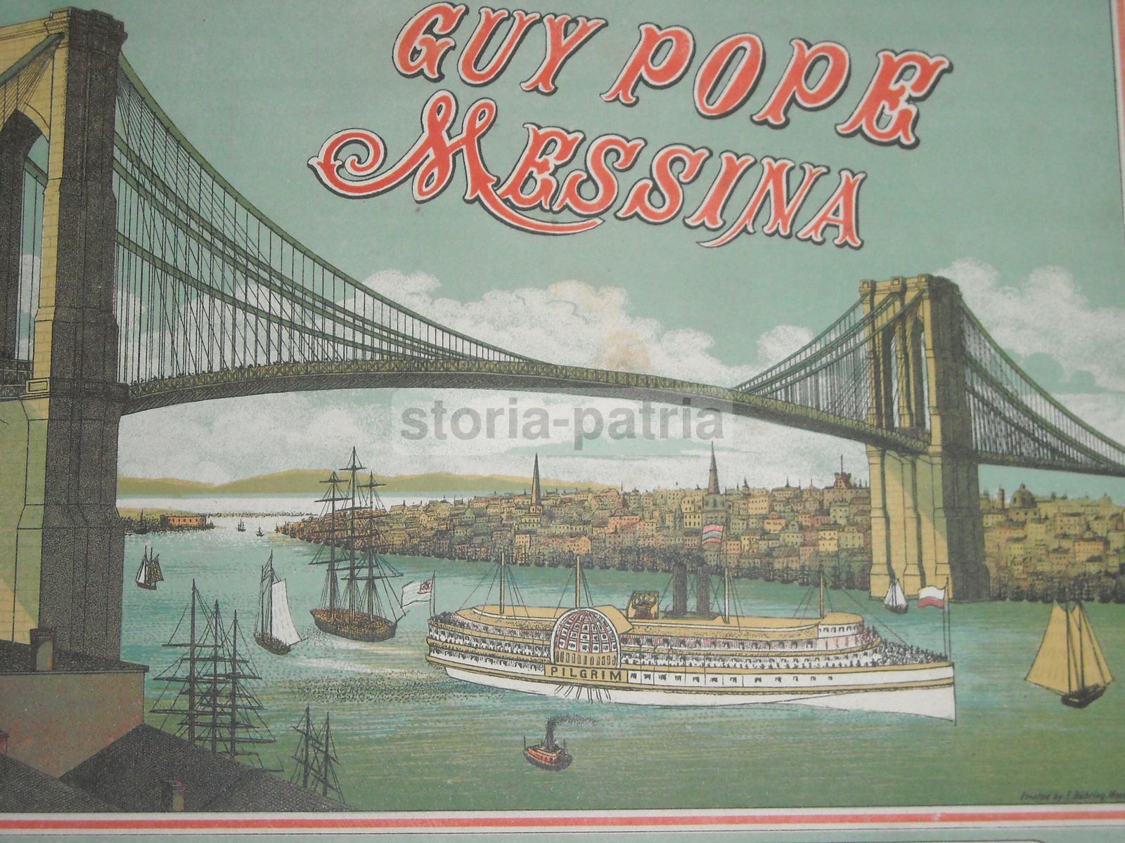 Sicilia, Messina, Ponte Di Brooklyn, New York, Navigazione, Emigrazione, Esportazione immagine 2