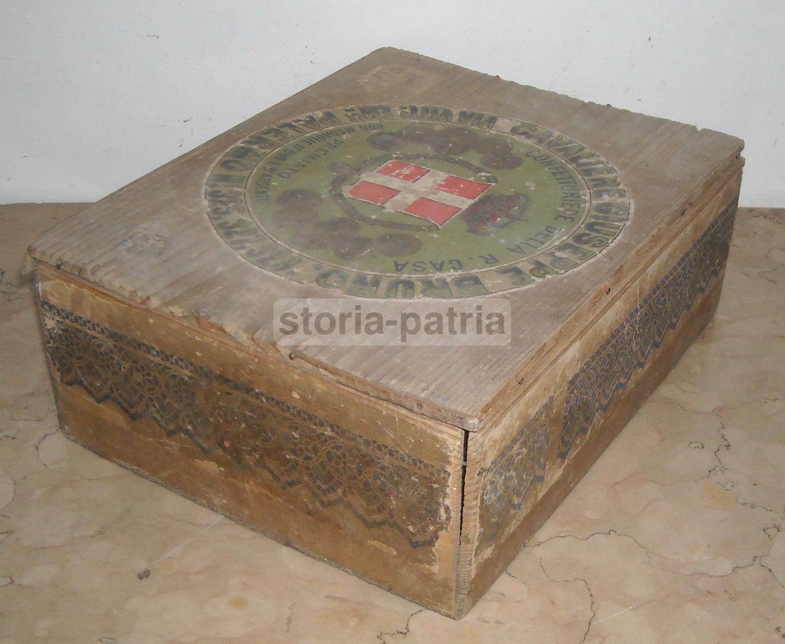 Sicilia, Palermo, Dolciaria, Confetture, Araldica, Savoia, Antica Scatola, Pubblicita immagine 18