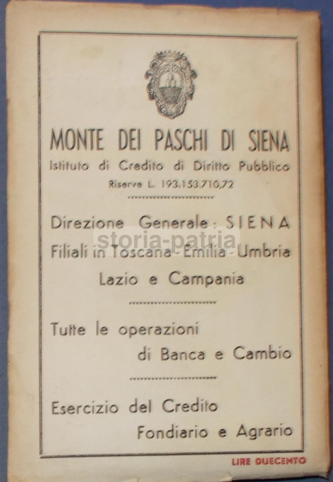 Siena, Storia Locale, Economia, Turismo, Arte, Calendario, Cronologia, Pubblicita, 1947 immagine 5