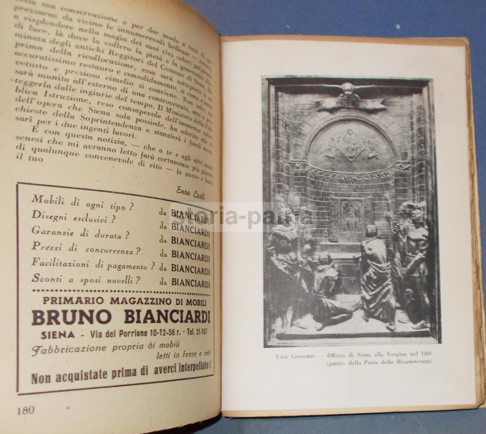 Siena, Storia Locale, Economia, Turismo, Arte, Calendario, Cronologia, Pubblicita, 1947 immagine 6