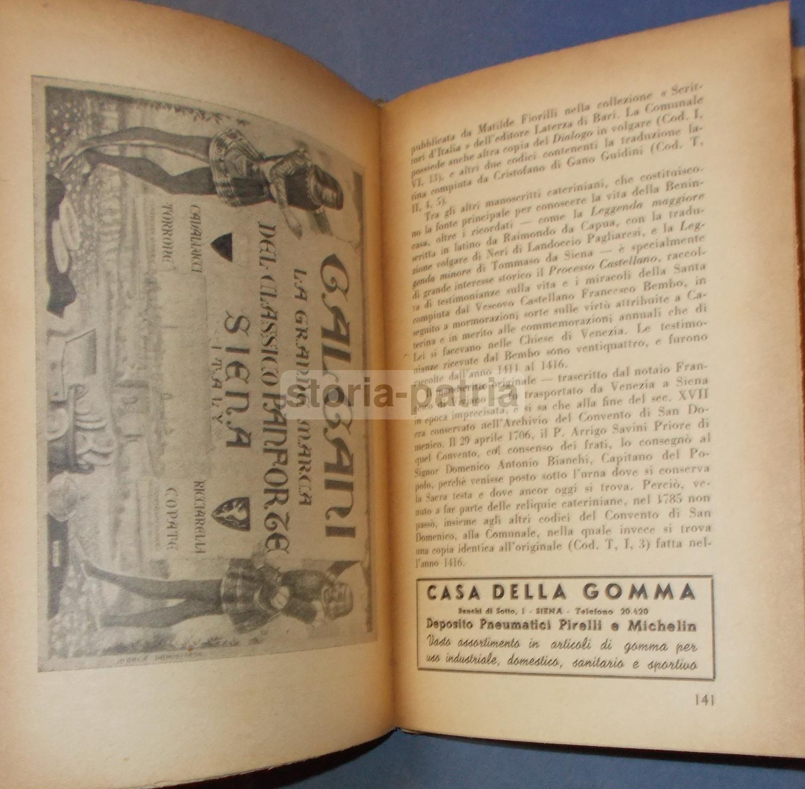 Siena, Storia Locale, Economia, Turismo, Arte, Calendario, Cronologia, Pubblicita, 1947 immagine 8