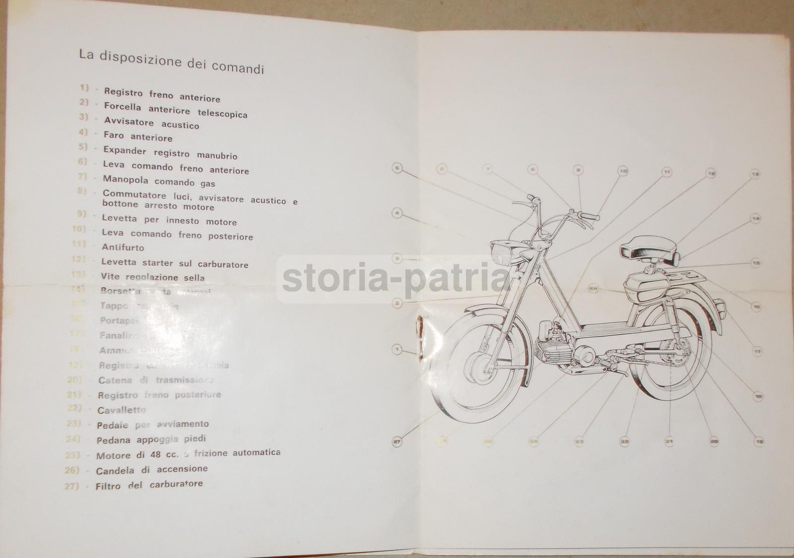 Tecnica, Motori, Motociclette, Motorino, Libretto d'Epoca, Pubblicitario, Pesaro, Utile immagine 2