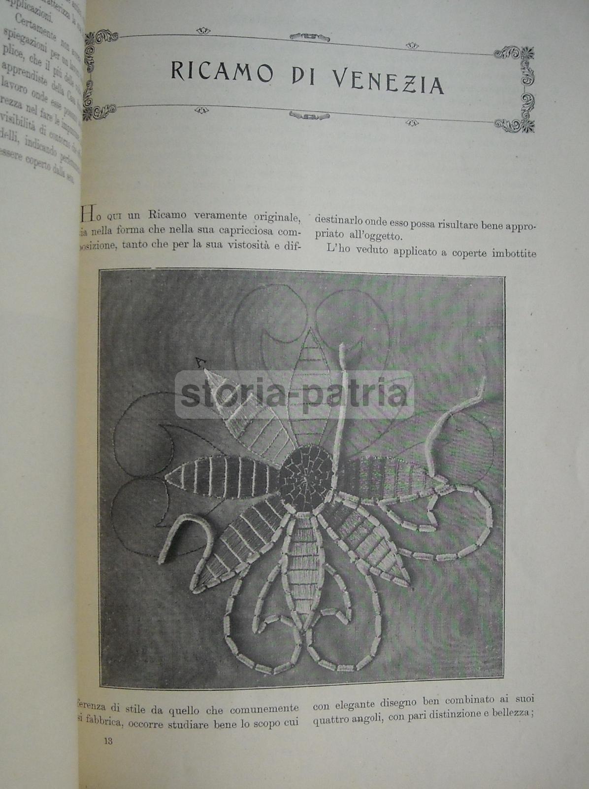 Tessuti, Abbigliamento, Biancheria, Ricami, Antico Manuale 1908, Singer, Malta, Venezia immagine 11