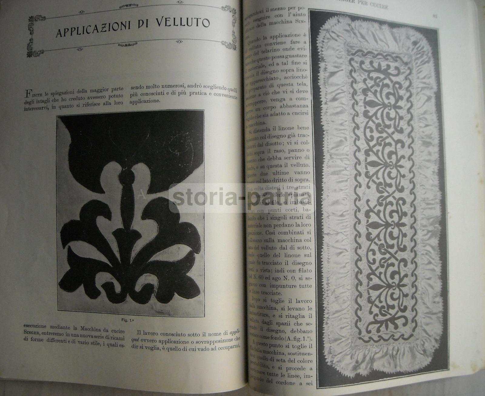 Tessuti, Abbigliamento, Biancheria, Ricami, Antico Manuale 1908, Singer, Malta, Venezia immagine 14