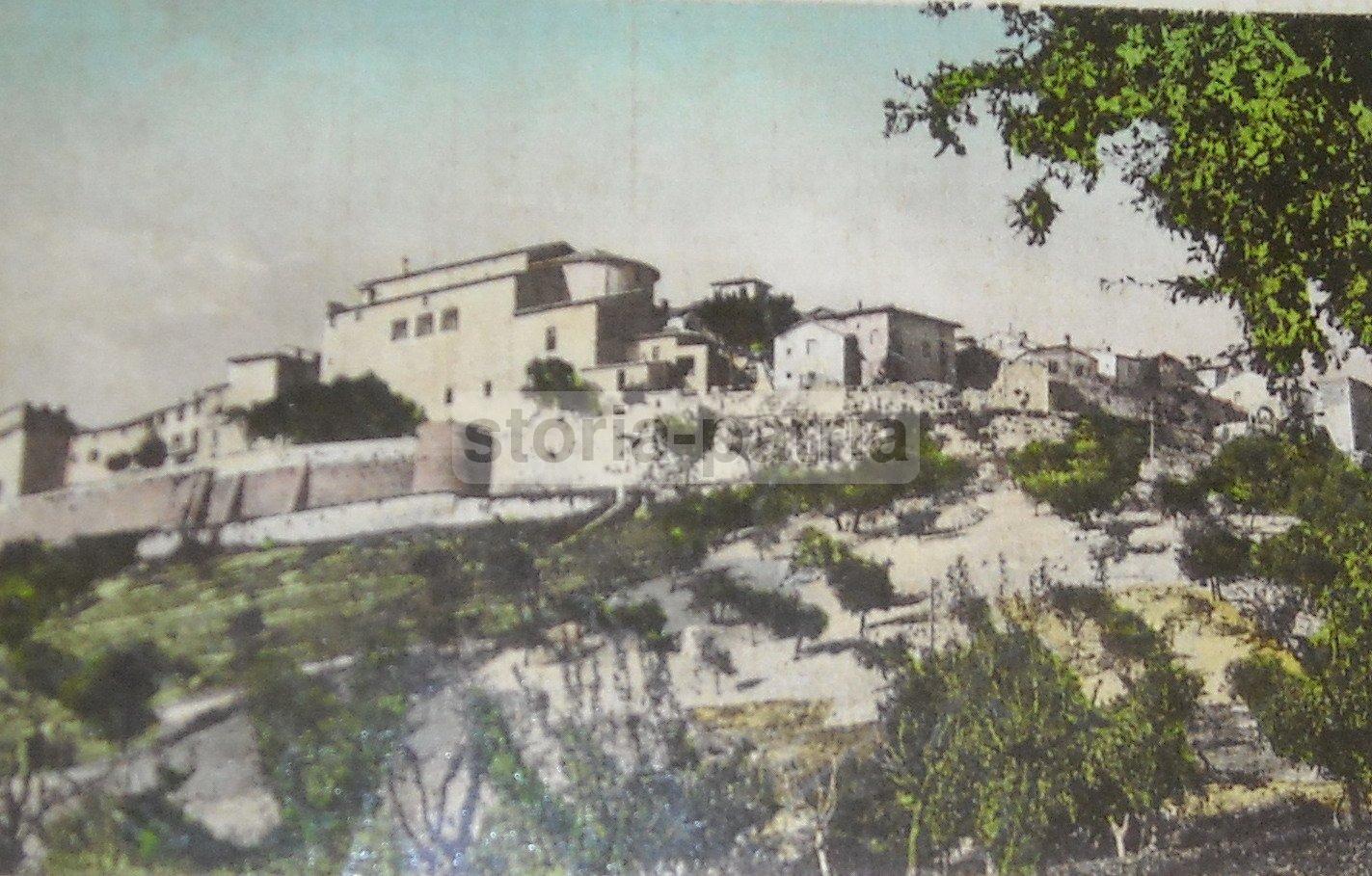 Umbria, Perugia, Montecastello Vibio, Bella Veduta Panoramica, Cinta Muraria, d'Epoca immagine 2