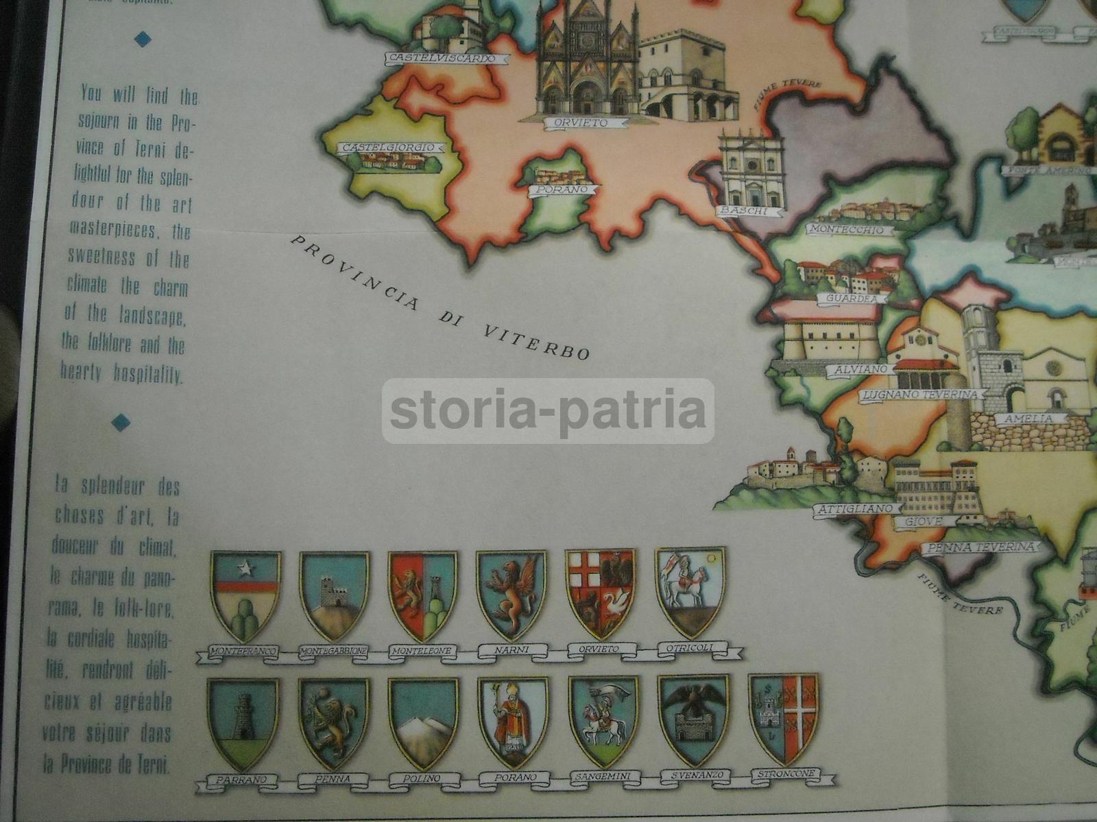 Umbria, Terni, Araldica, Cartografia, Orvieto, Narni, Piediluco, Arte, Artista Raimondi immagine 5