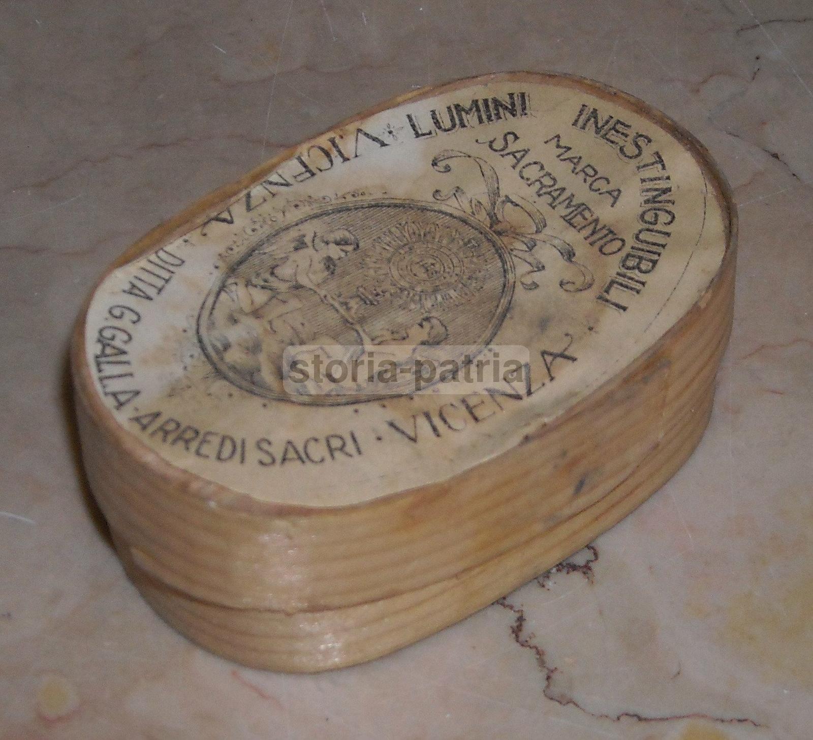 Vicenza, Galla, Sacramento, Illuminazione, Stampa Devozionale, Antica Pubblicitaria immagine 2